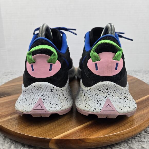 Nike Womens 9.5 Pegasus Trail 3 Black Light Marine Trail Running Shoe DA8698-002 - Picture 2 of 12